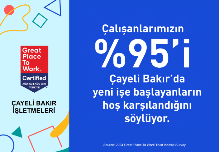 Çayeli Bakır 2024-2025 Great Place To Work Sertifikasını™ Kazandı.
