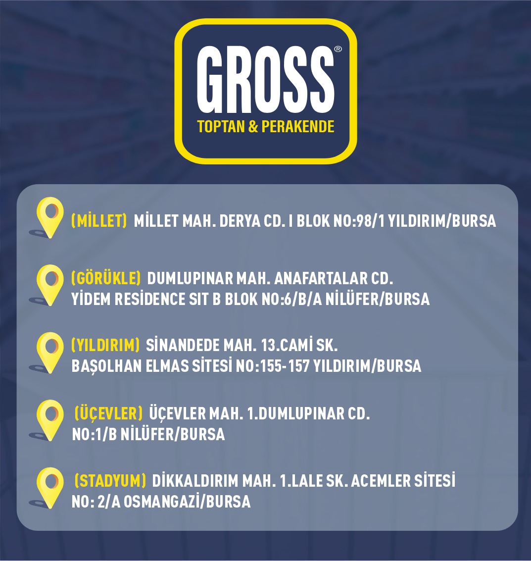 Gross Mağazacılık Anonim Şirketi Şirket Hayatı