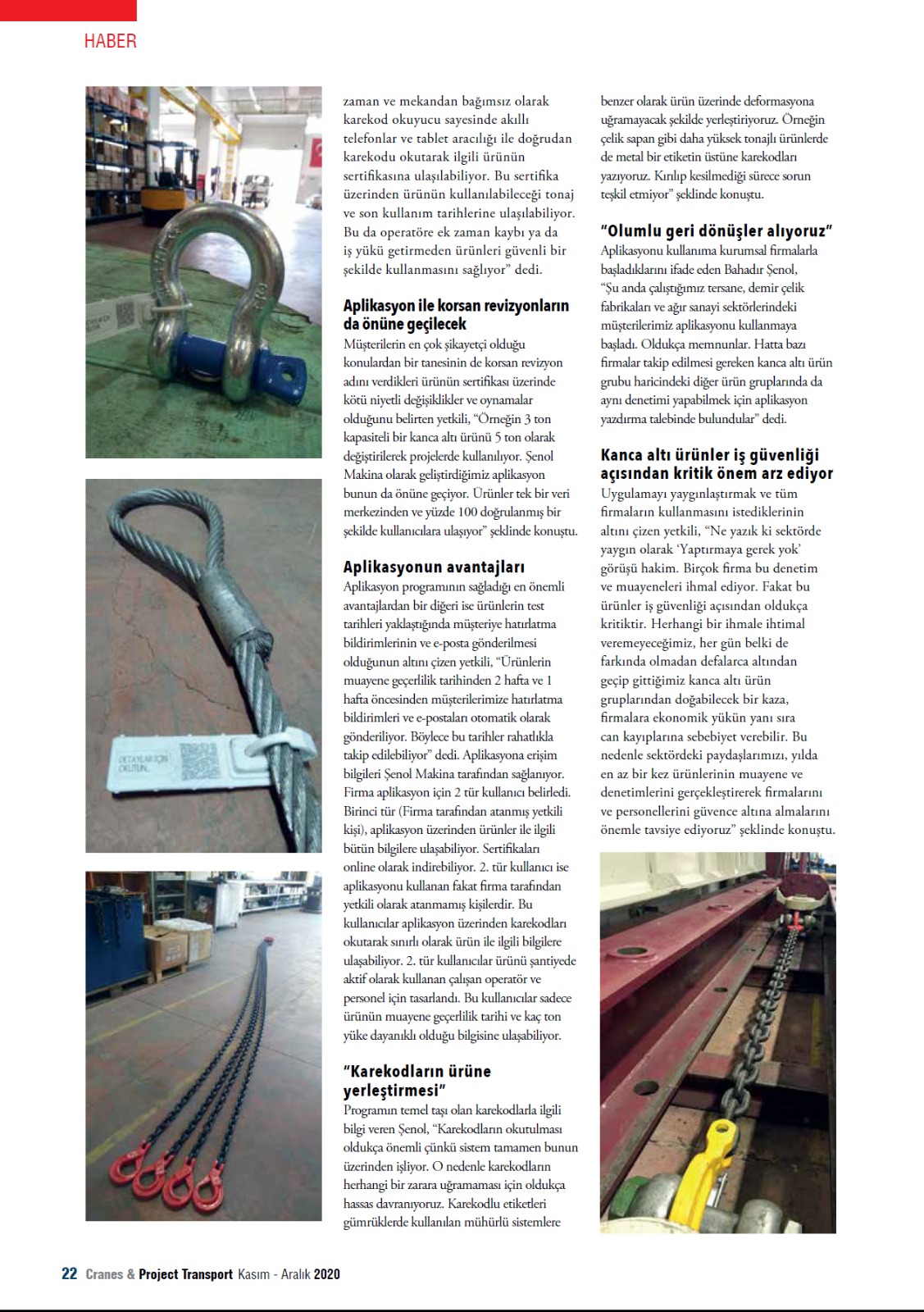 Şenol Makina San. ve Tic. Ltd. Şti. Şirket Hayatı